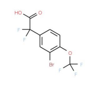 [3-Bromo-4-(trifluoromethoxy)phenyl](difluoro)acetic acid - chemical structure image