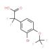 [3-Bromo-4-(trifluoromethoxy)phenyl](difluoro)acetic acid - chemical structure image