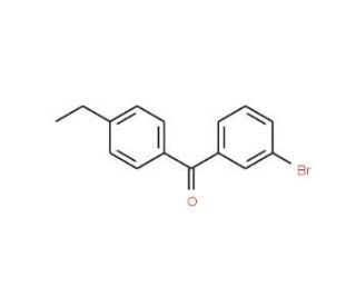 3-Bromo-4&prime;-ethylbenzophenone (CAS 844879-29-4) - chemical structure image