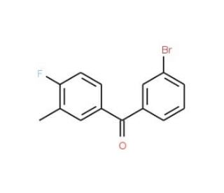 3-Bromo-4&prime;-fluoro-3&prime;-methylbenzophenone (CAS 844884-90-8) - chemical structure image