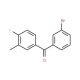 3-Bromo-4′-fluoro-3′-methylbenzophenone (CAS 844884-90-8) - chemical structure image