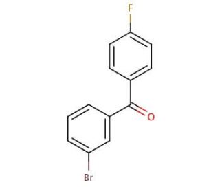 3-Bromo-4&prime;-fluorobenzophenone (CAS 46698-24-2) - chemical structure image