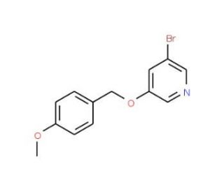 3-Bromo-5-[(4-methoxybenzyl)oxy]pyridine (CAS 552331-73-4) - chemical structure image