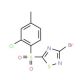 3-Bromo-5-(2-chloro-4-methylphenylsulfonyl)-1,2,4-thiadiazole - chemical structure image