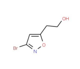 3-Bromo-5-(2-hydroxyethyl)isoxazole (CAS 105175-00-6) - chemical structure image