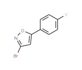3-Bromo-5-(4-fluorophenyl)isoxazole (CAS 903130-97-2) - chemical structure image