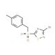 3-Bromo-5-(4-methylbenzylsulfonyl)-1,2,4-thiadiazole (CAS 494763-25-6) - chemical structure image