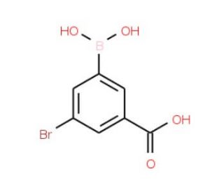 3-Bromo-5-carboxybenzeneboronic acid (CAS 913835-73-1) - chemical structure image
