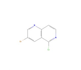3-Bromo-5-chloro-1,6-naphthyridine (CAS 1211588-58-7) - chemical structure image