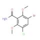 3-Bromo-5-chloro-2,6-dimethoxybenzamide (CAS 175135-60-1) - chemical structure image