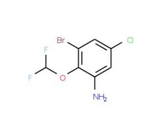 3-bromo-5-chloro-2-(difluoromethoxy)aniline - chemical structure image