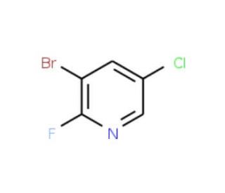 3-Bromo-5-chloro-2-fluoropyridine (CAS 884494-87-5) - chemical structure image