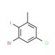 3-Bromo-5-chloro-2-iodotoluene (CAS 933671-80-8) - chemical structure image