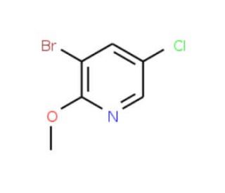 3-Bromo-5-chloro-2-methoxypyridine (CAS 102830-75-1) - chemical structure image