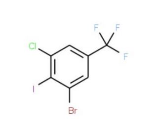 3-Bromo-5-chloro-4-iodobenzotrifluoride (CAS 175205-55-7) - chemical structure image