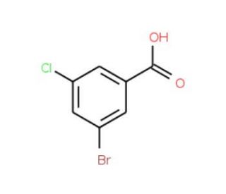 3-Bromo-5-chlorobenzoic acid (CAS 42860-02-6) - chemical structure image
