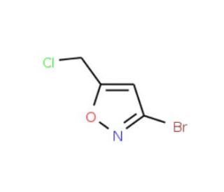 3-Bromo-5-(chloromethyl)isoxazole (CAS 124498-15-3) - chemical structure image