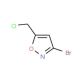 3-Bromo-5-(chloromethyl)isoxazole (CAS 124498-15-3) - chemical structure image