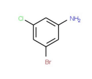 3-Bromo-5-chlorophenylamine (CAS 96558-78-0) - chemical structure image