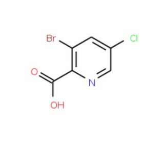 3-Bromo-5-chloropyridine-2-carboxylic acid (CAS 1189513-50-5) - chemical structure image