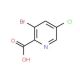 3-Bromo-5-chloropyridine-2-carboxylic acid (CAS 1189513-50-5) - chemical structure image