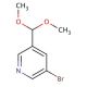 3-Bromo-5-(dimethoxymethyl)pyridine (CAS 163163-79-9) - chemical structure image