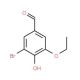 3-Bromo-5-ethoxy-4-hydroxybenzaldehyde (CAS 3111-37-3) - chemical structure image