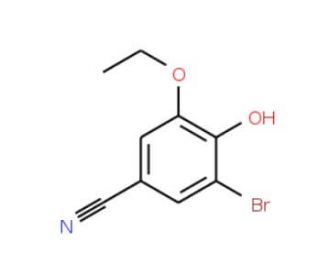 3-Bromo-5-ethoxy-4-hydroxybenzonitrile (CAS 330462-57-2) - chemical structure image