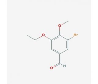 3-bromo-5-ethoxy-4-methoxybenzaldehyde (CAS 81805-97-2) - chemical structure image