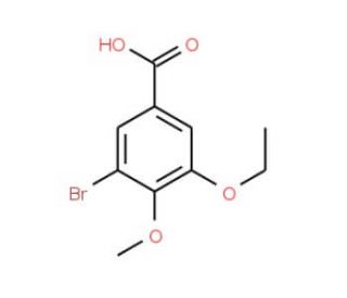 3-Bromo-5-ethoxy-4-methoxybenzoic acid - chemical structure image
