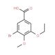3-Bromo-5-ethoxy-4-methoxybenzoic acid - chemical structure image