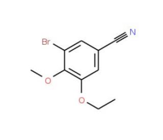 3-Bromo-5-ethoxy-4-methoxybenzonitrile (CAS 515831-52-4) - chemical structure image