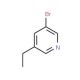 3-Bromo-5-ethylpyridine (CAS 142337-95-9) - chemical structure image