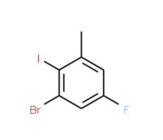 3-Bromo-5-fluoro-2-iodotoluene - chemical structure image