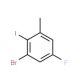 3-Bromo-5-fluoro-2-iodotoluene - chemical structure image