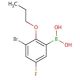 3-Bromo-5-fluoro-2-propoxyphenylboronic acid (CAS 868272-84-8) - chemical structure image