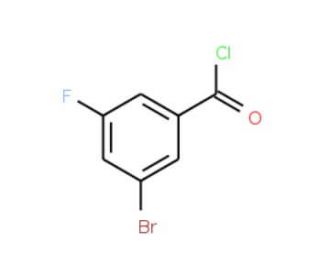 3-Bromo-5-fluorobenzoyl chloride (CAS 887266-90-2) - chemical structure image