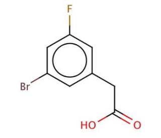 3-Bromo-5-fluorophenylacetic acid - chemical structure image
