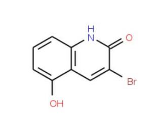 3-Bromo-5-hydroxy-2(1H)-quinolinone - chemical structure image