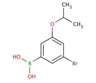 3-Bromo-5-isopropoxyphenylboronic acid (CAS 871125-81-4) - chemical structure image