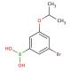 3-Bromo-5-isopropoxyphenylboronic acid (CAS 871125-81-4) - chemical structure image