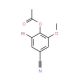 3-Bromo-5-methoxy-4-acetoxybenzonitrile (CAS 515847-71-9) - chemical structure image