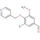 3-bromo-5-methoxy-4-(pyridin-4-ylmethoxy)benzaldehyde - chemical structure image