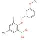 3-Bromo-5-methyl-2-(3′-methoxybenzyloxy)phenylboronic acid (CAS 849062-23-3) - chemical structure image