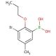 3-Bromo-5-methyl-2-propoxyphenylboronic acid (CAS 870718-02-8) - chemical structure image