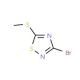 3-Bromo-5-methylthio-1,2,4-thiadiazole (CAS 36955-33-6) - chemical structure image