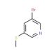 3-Bromo-5-(methylthio)pyridine (CAS 142137-18-6) - chemical structure image