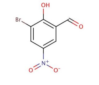 3-Bromo-5-nitrosalicylaldehyde (CAS 16789-84-7) - chemical structure image