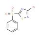 3-Bromo-5-(phenylsulfonyl)-1,2,4-thiadiazole - chemical structure image