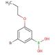 3-Bromo-5-propoxyphenylboronic acid (CAS 871126-27-1) - chemical structure image